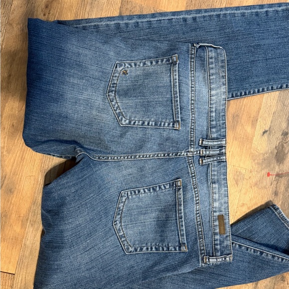 Kut from the Kloth Blue Straight Leg Katy boyfriend jeans size 12 - Picture 5 of 5